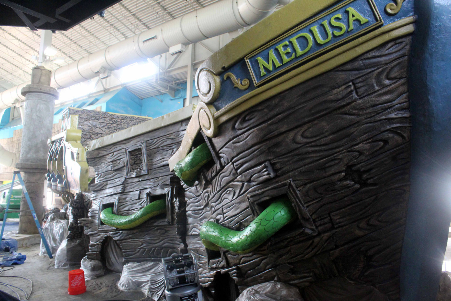 Medusa ship at Mt. Olympus construction site